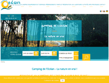 Tablet Screenshot of camping-carcans-ocean.com